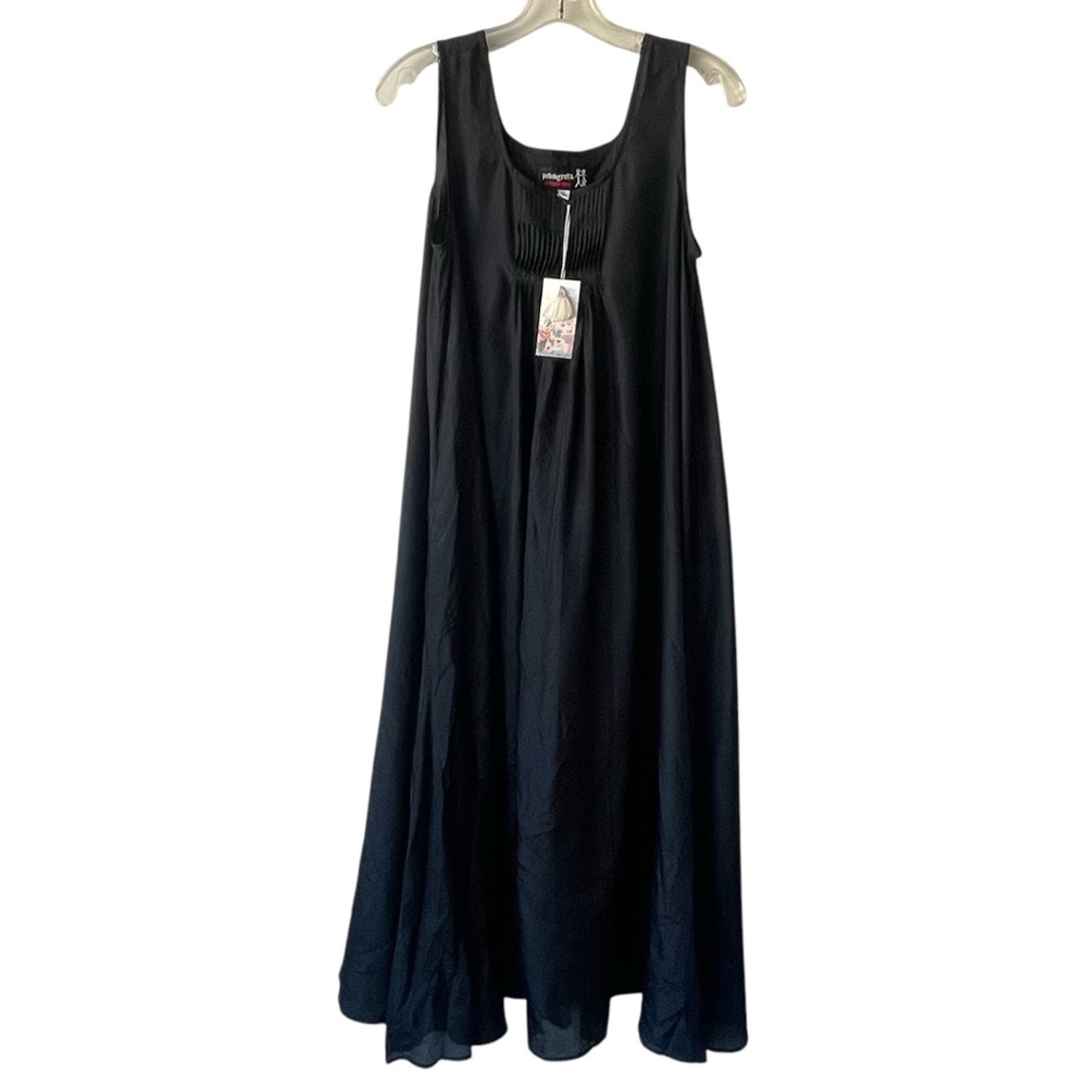 JOHNNY WAS x PETE GRETA Silk Maxi Dress‎ Black